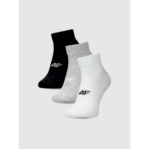 Damskie skarpetki za kostkę (3-pack) 4F 4FWMM00USOCF448 - multikolor ze sklepu Sportstylestory.com w kategorii Skarpetki damskie - zdjęcie 185694164