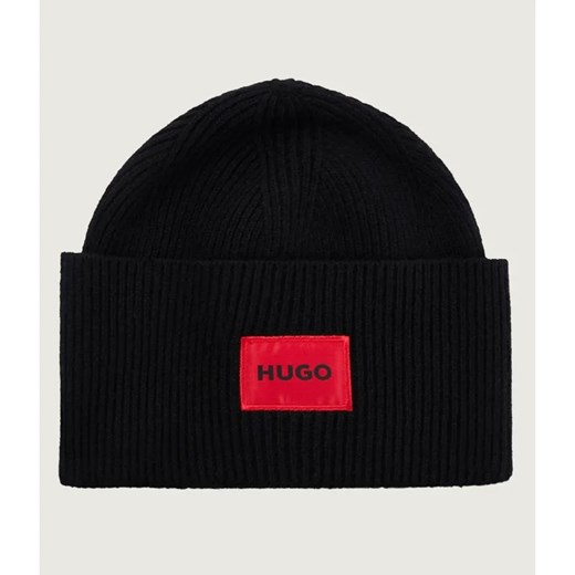 HUGO Wełniana czapka Xaff 6 ze sklepu Gomez Fashion Store w kategorii Czapki zimowe męskie - zdjęcie 185694393