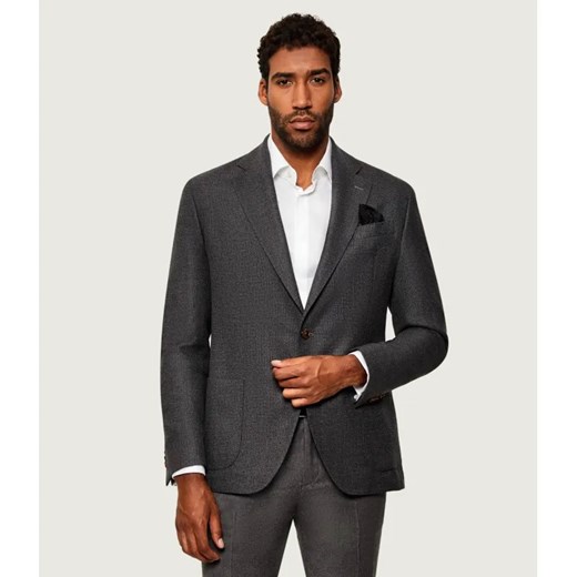 Sand Copenhagen Wełniana marynarka 6135 Hopsack - Prince | Modern fit ze sklepu Gomez Fashion Store w kategorii Marynarki męskie - zdjęcie 185694400