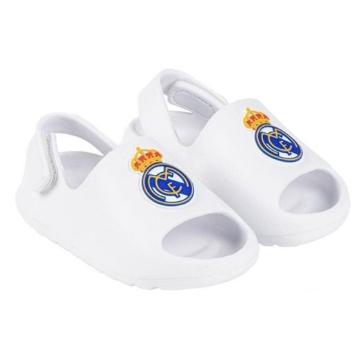 Sandały Real Madryt beach pool flip flops white eva Jr 2300006792B białe Real Madryt 23 ButyModne.pl