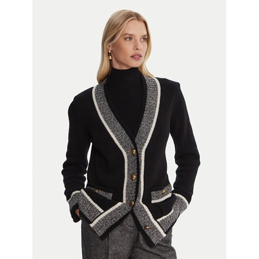 Luisa Spagnoli Kardigan Ceneriera 100206 Czarny Regular Fit ze sklepu MODIVO w kategorii Swetry damskie - zdjęcie 185695090