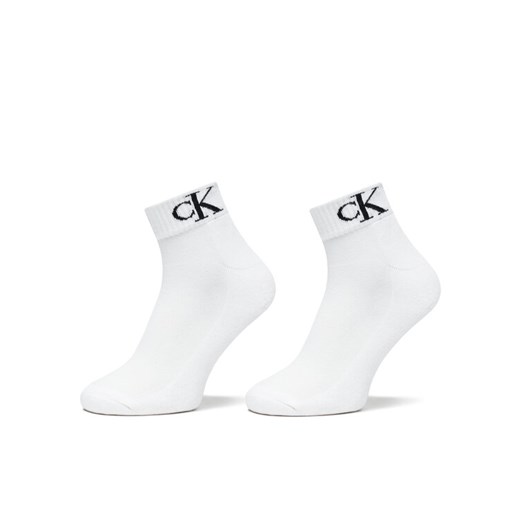 Calvin Klein Jeans Zestaw 2 par niskich skarpet męskich 701228805 Biały ze sklepu MODIVO w kategorii Skarpetki męskie - zdjęcie 185695181