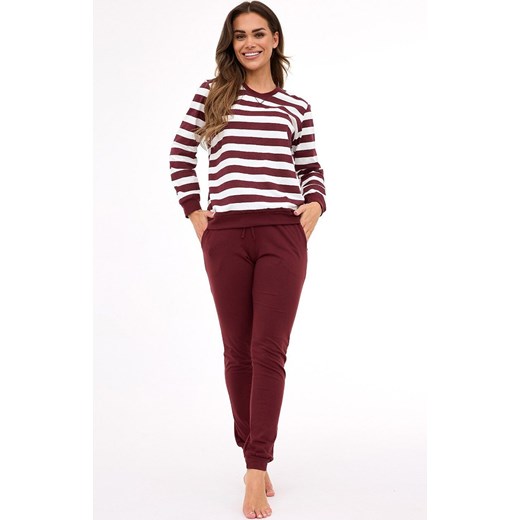 Bawełniana piżama damska 635/468 Molly 3, Kolor brązowy-wzór, Rozmiar L, Cornette ze sklepu Intymna w kategorii Piżamy damskie - zdjęcie 185696464