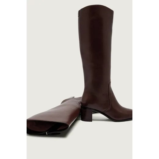 LAUREN RALPH LAUREN Skórzane kozaki na słupku CHARLY 41 Gomez Fashion Store
