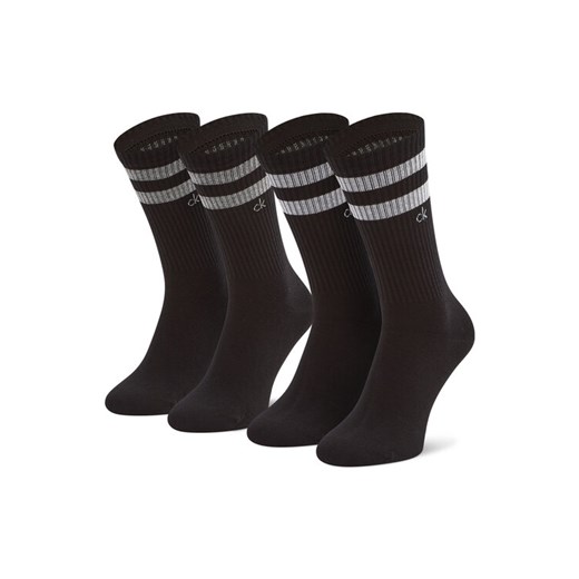 Zestaw 2 par wysokich skarpet unisex Calvin Klein 701218711 Czarny ze sklepu eobuwie.pl w kategorii Skarpetki męskie - zdjęcie 185697281