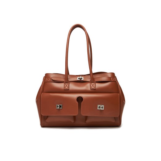 Torebka Gino Rossi EO-CLOVER-X10167 Brązowy ze sklepu eobuwie.pl w kategorii Torby Shopper bag - zdjęcie 185697310