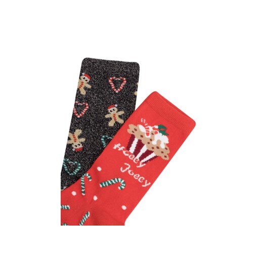 Jenny Fairy Zestaw 2 par wysokich skarpet damskich 4WB-002-AW23 (2-pack) Jenny Fairy 35_38 MODIVO