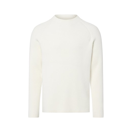 ellesse Męski sweter z dzianiny - Bruciate Mężczyźni écru wypukły wzór tkaniny ze sklepu vangraaf w kategorii Swetry męskie - zdjęcie 185699344