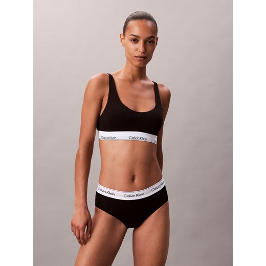 Calvin Klein Bralette damska Kobiety Bawełna czarny jednolity ze sklepu vangraaf w kategorii Biustonosze - zdjęcie 185699354