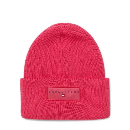 Tommy Jeans Damska czapka z dzianiny Kobiety Bawełna fuksja jednolity ze sklepu vangraaf w kategorii Czapki zimowe damskie - zdjęcie 185699362