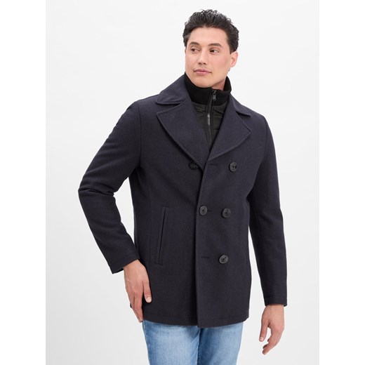 Finshley & Harding Kurtka męska - Scotty Mężczyźni granatowy jednolity ze sklepu vangraaf w kategorii Płaszcze męskie - zdjęcie 185699363
