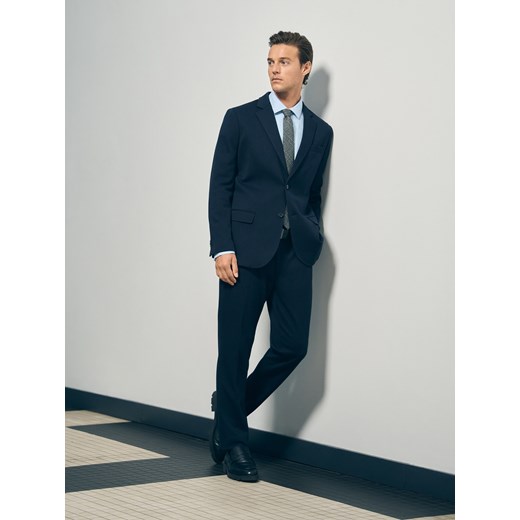 Reserved - Marynarka slim fit - granatowy ze sklepu Reserved w kategorii Marynarki męskie - zdjęcie 185699611