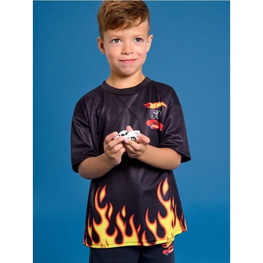 Sinsay - Koszulka Hot Wheels - czarny ze sklepu Sinsay w kategorii T-shirty chłopięce - zdjęcie 185702010