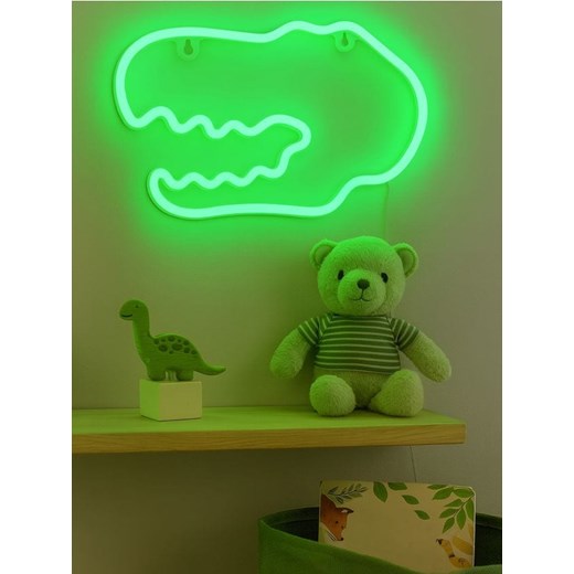 Sinsay - Lampka neon w kształcie głowy dinozaura - biały ze sklepu Sinsay w kategorii Dom - zdjęcie 185702014