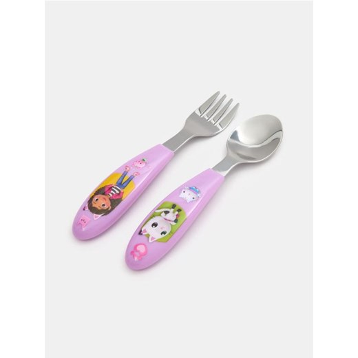 Sinsay - Zestaw sztućców dziecięcych Gabby's Dollhouse 2pack - wielobarwny ze sklepu Sinsay w kategorii Dom - zdjęcie 185702223