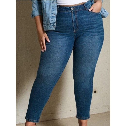 Sinsay - Jeansy mom fit - granatowy ze sklepu Sinsay w kategorii Jeansy damskie - zdjęcie 185702414