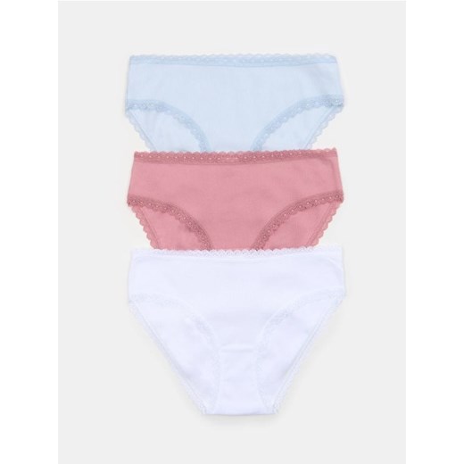 Sinsay - Bawełniane figi 3 pack - wielobarwny ze sklepu Sinsay w kategorii Majtki damskie - zdjęcie 185702440