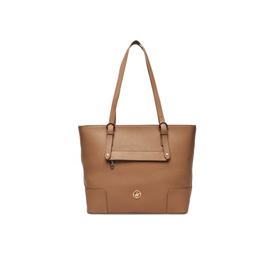 Torebka Beverly Hills Polo Club CEO-BHPC-C-007-08 Beżowy ze sklepu eobuwie.pl w kategorii Torby Shopper bag - zdjęcie 185702634