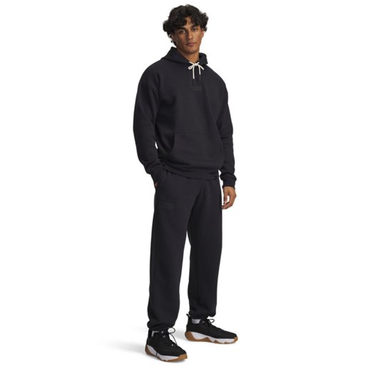 Męskie spodnie dresowe joggery Under Armour Project Rock Icon Jogger - czarne ze sklepu Sportstylestory.com w kategorii Spodnie męskie - zdjęcie 185704292