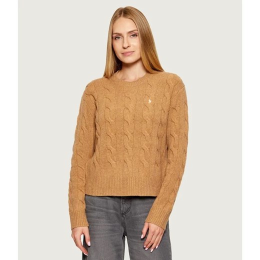 POLO RALPH LAUREN Wełniany sweter | Loose fit | z dodatkiem kaszmiru ze sklepu Gomez Fashion Store w kategorii Swetry damskie - zdjęcie 185704392