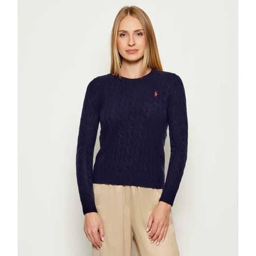 POLO RALPH LAUREN Wełniany sweter JULIANNA | Regular Fit | z dodatkiem kaszmiru ze sklepu Gomez Fashion Store w kategorii Swetry damskie - zdjęcie 185704394