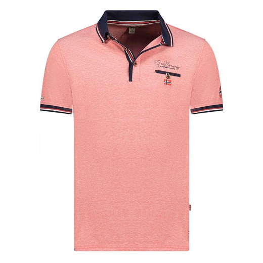 Geographical Norway Koszulka polo &quot;Kblended&quot; w kolorze łososiowym ze sklepu Limango Polska w kategorii T-shirty męskie - zdjęcie 185704883