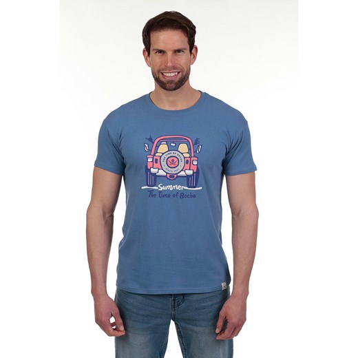 The Time of Bocha Koszulka w kolorze niebieskim ze sklepu Limango Polska w kategorii T-shirty męskie - zdjęcie 185704950