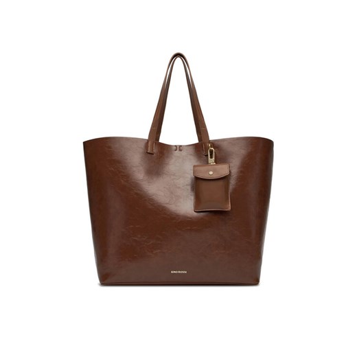 Torebka Gino Rossi C-THARAL-DA8078 Brązowy ze sklepu eobuwie.pl w kategorii Torby Shopper bag - zdjęcie 185706363
