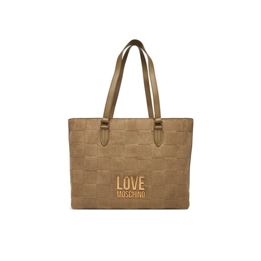 Torebka LOVE MOSCHINO JC4123PP0NKB110A Beżowy ze sklepu eobuwie.pl w kategorii Torebki damskie - zdjęcie 185706382