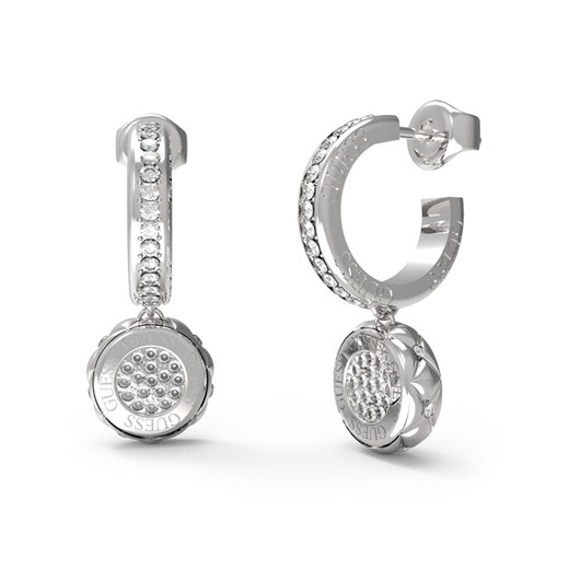 Guess Kolczyki JUBE04 596JW Srebrny ze sklepu MODIVO w kategorii Kolczyki - zdjęcie 185706793
