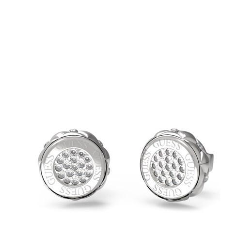 Guess Kolczyki JUBE04 595JW Srebrny ze sklepu MODIVO w kategorii Kolczyki - zdjęcie 185706842