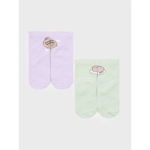 Sinsay - Skarpetki 2 pack Pusheen the Cat - wielobarwny ze sklepu Sinsay w kategorii Skarpetki dziecięce - zdjęcie 185708461