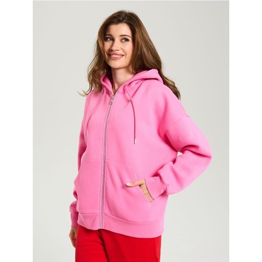 Sinsay - Bluza z kapturem - różowy ze sklepu Sinsay w kategorii Bluzy damskie - zdjęcie 185708464