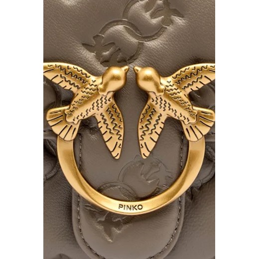 Pinko Skórzany kuferek LOVE LADY PUFF MINI Pinko OS Gomez Fashion Store