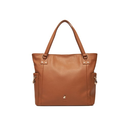 Torebka Beverly Hills Polo Club CEO-BHPC-C-005-08 Brązowy ze sklepu eobuwie.pl w kategorii Torby Shopper bag - zdjęcie 185709873