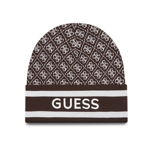 Czapka Guess W4BZ21 Z3JD2 Brązowy ze sklepu eobuwie.pl w kategorii Czapki zimowe damskie - zdjęcie 185709874