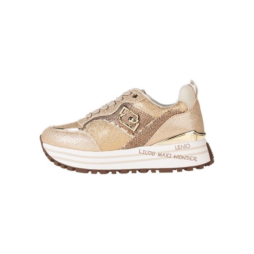 Liu Jo Sneakersy &quot;Maxi Wonder 73&quot; w kolorze złotym ze sklepu Limango Polska w kategorii Buty sportowe damskie - zdjęcie 185711643