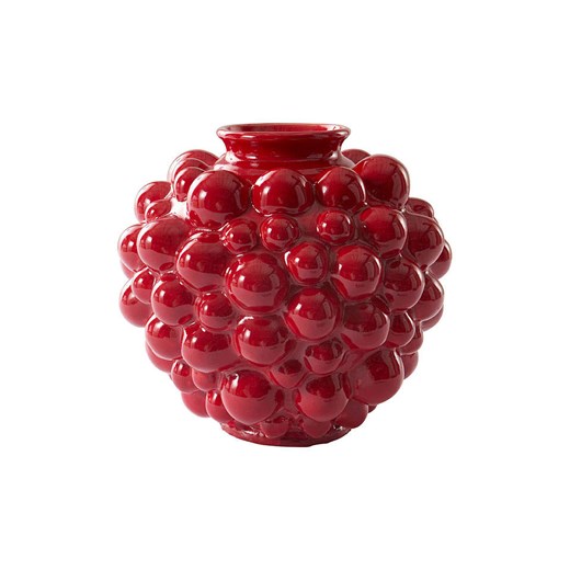 Jotex Wazon &quot;Blush&quot; w kolorze czerwonym - wys. 23,5 x Ø 24 cm ze sklepu Limango Polska w kategorii Wazony - zdjęcie 185711853