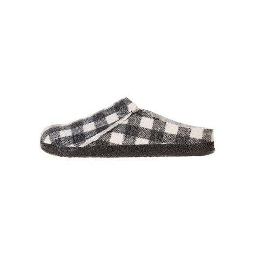 Birkenstock Skórzane kapcie w kolorze biało-czarnym ze sklepu Limango Polska w kategorii Kapcie damskie - zdjęcie 185711884