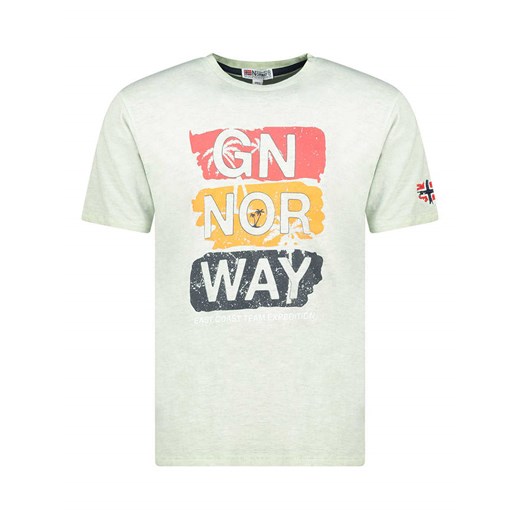 Geographical Norway Koszulka &quot;Jemilio&quot; w kolorze zielonym ze sklepu Limango Polska w kategorii T-shirty męskie - zdjęcie 185711993
