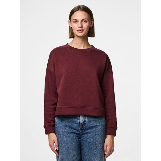 Pieces Bluza &quot;Chilli&quot; w kolorze ciemnoczerwonym ze sklepu Limango Polska w kategorii Bluzy damskie - zdjęcie 185712253
