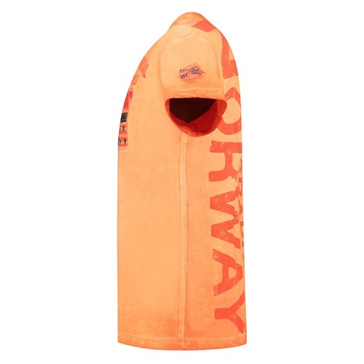 Geographical Norway Koszulka &quot;Jotz&quot; w kolorze pomarańczowym Geographical Norway S promocyjna cena Limango Polska