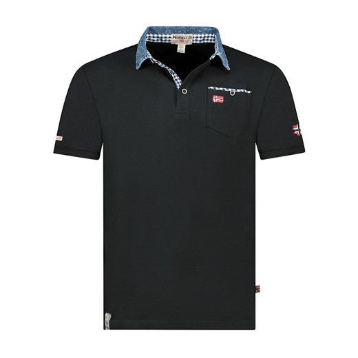 Geographical Norway Koszulka polo &quot;Kerwin&quot; w kolorze czarnym ze sklepu Limango Polska w kategorii T-shirty męskie - zdjęcie 185712440