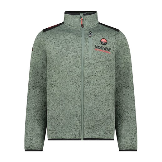 Geographical Norway Kurtka polarowa &quot;Tavid&quot; w kolorze zielonym ze sklepu Limango Polska w kategorii Bluzy męskie - zdjęcie 185712492