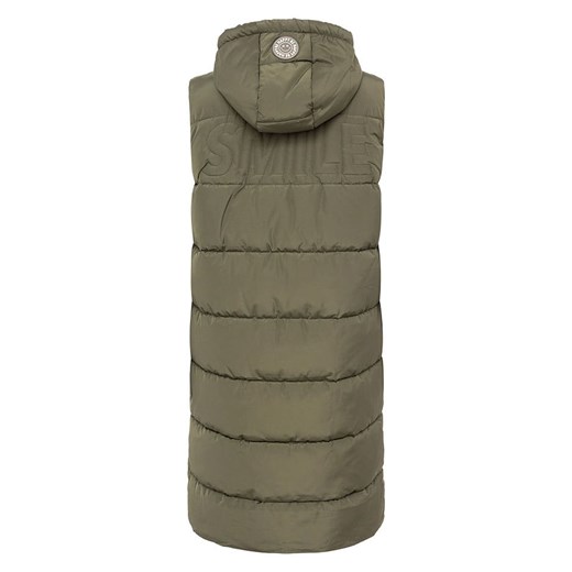 Zwillingsherz Kamizelka pikowana &quot;Smile&quot; w kolorze khaki Zwillingsherz M wyprzedaż Limango Polska