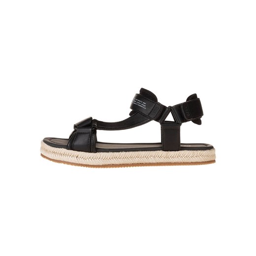 Pepe Jeans FOOTWEAR Skórzane sandały w kolorze czarnym ze sklepu Limango Polska w kategorii Sandały męskie - zdjęcie 185713221