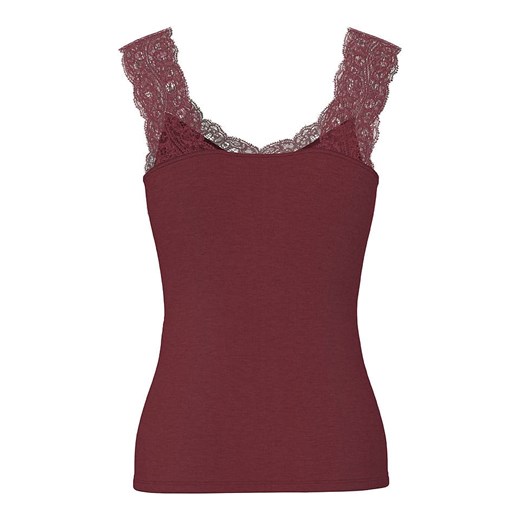 Pieces Top &quot;Barbera&quot; w kolorze ciemnoczerwonym Pieces XS promocyjna cena Limango Polska