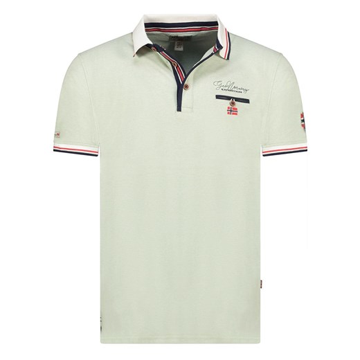 Geographical Norway Koszulka polo &quot;Kblended&quot; w kolorze zielonym ze sklepu Limango Polska w kategorii T-shirty męskie - zdjęcie 185713574