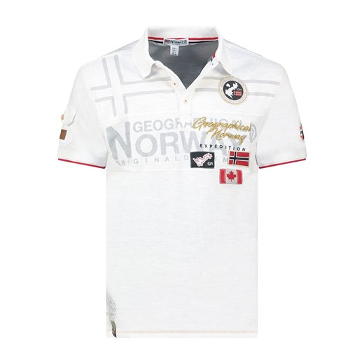 Geographical Norway Koszulka polo &quot;Karadock&quot; w kolorze białym ze sklepu Limango Polska w kategorii T-shirty męskie - zdjęcie 185713590