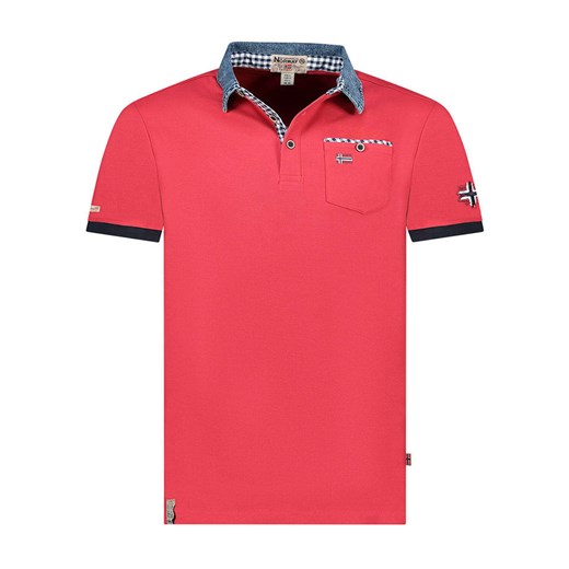 Geographical Norway Koszulka polo &quot;Kerwin&quot; w kolorze czerwonym ze sklepu Limango Polska w kategorii T-shirty męskie - zdjęcie 185713594